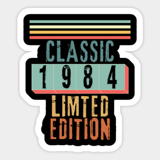 Classic 1984 Limited original edition | 40th birthday Sticker